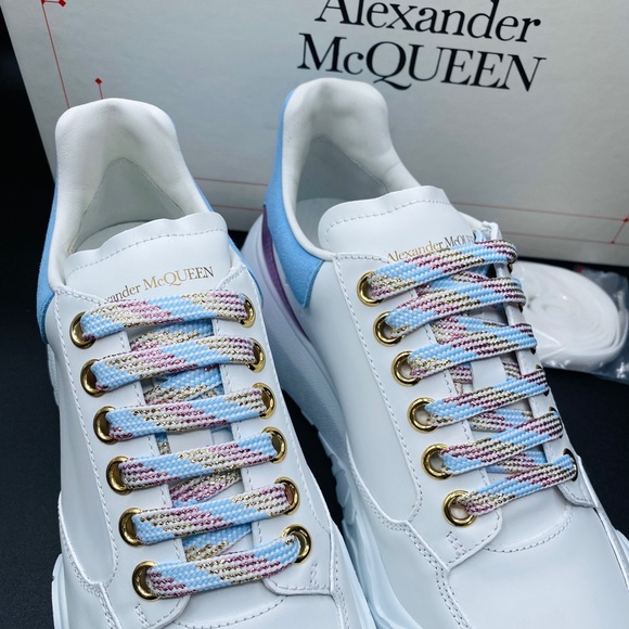 Alexander McQueen Women’s Court Leather Sneakers Size 8 NWB AUTHENTIC - Picture 5 of 12